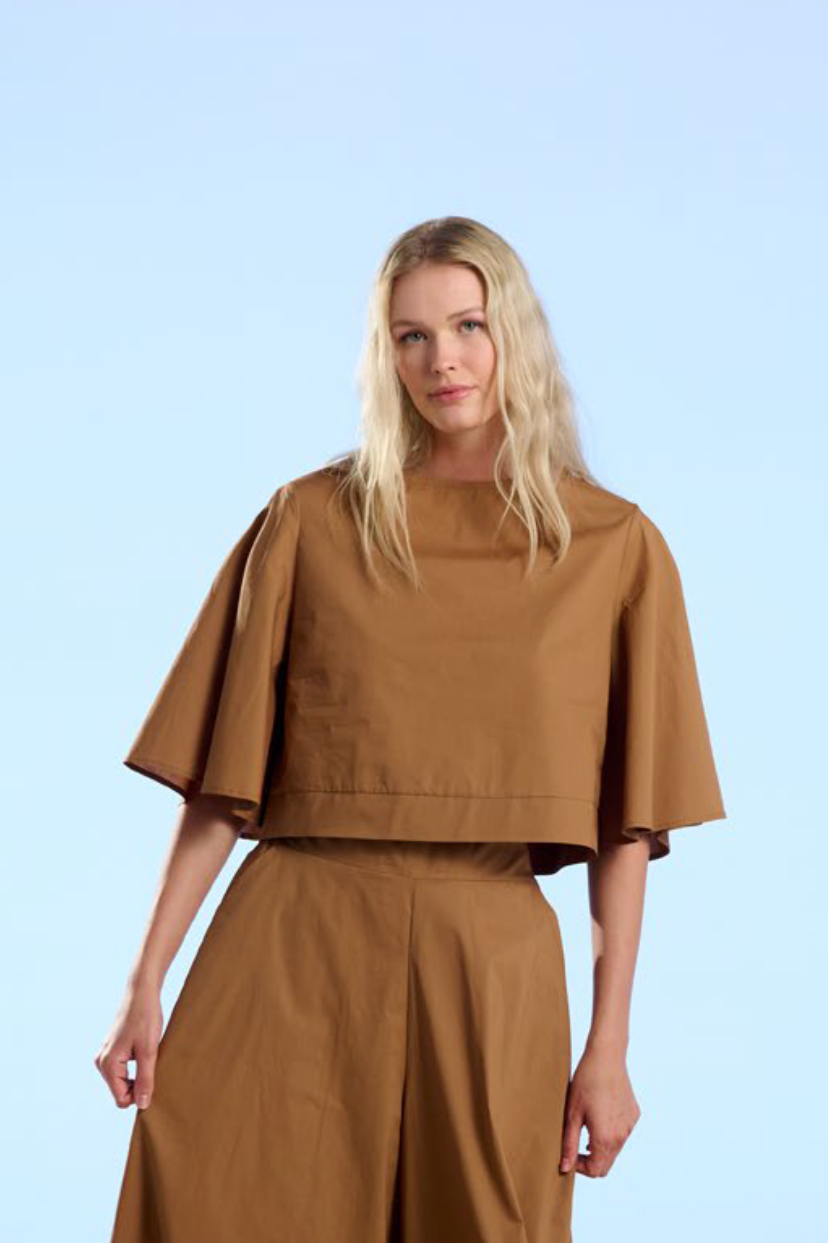 Blusa Popeline - Crochè