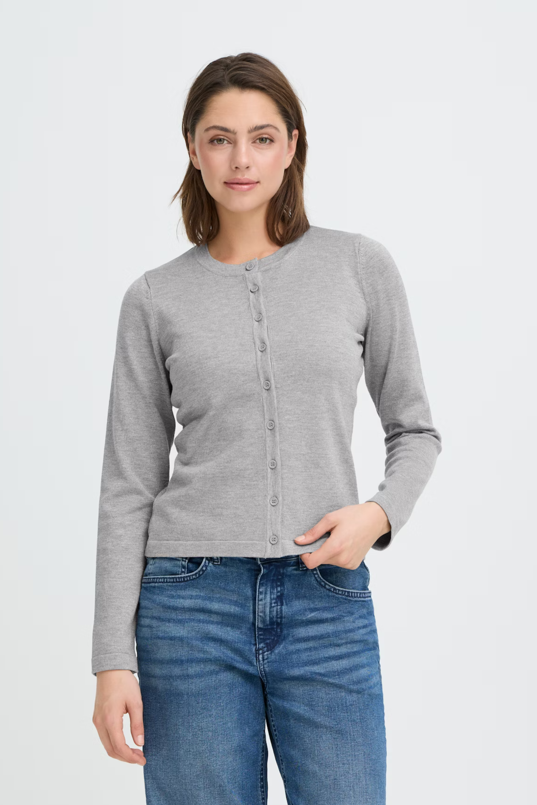 Cardigan - Ihluls O neck ca - IChi