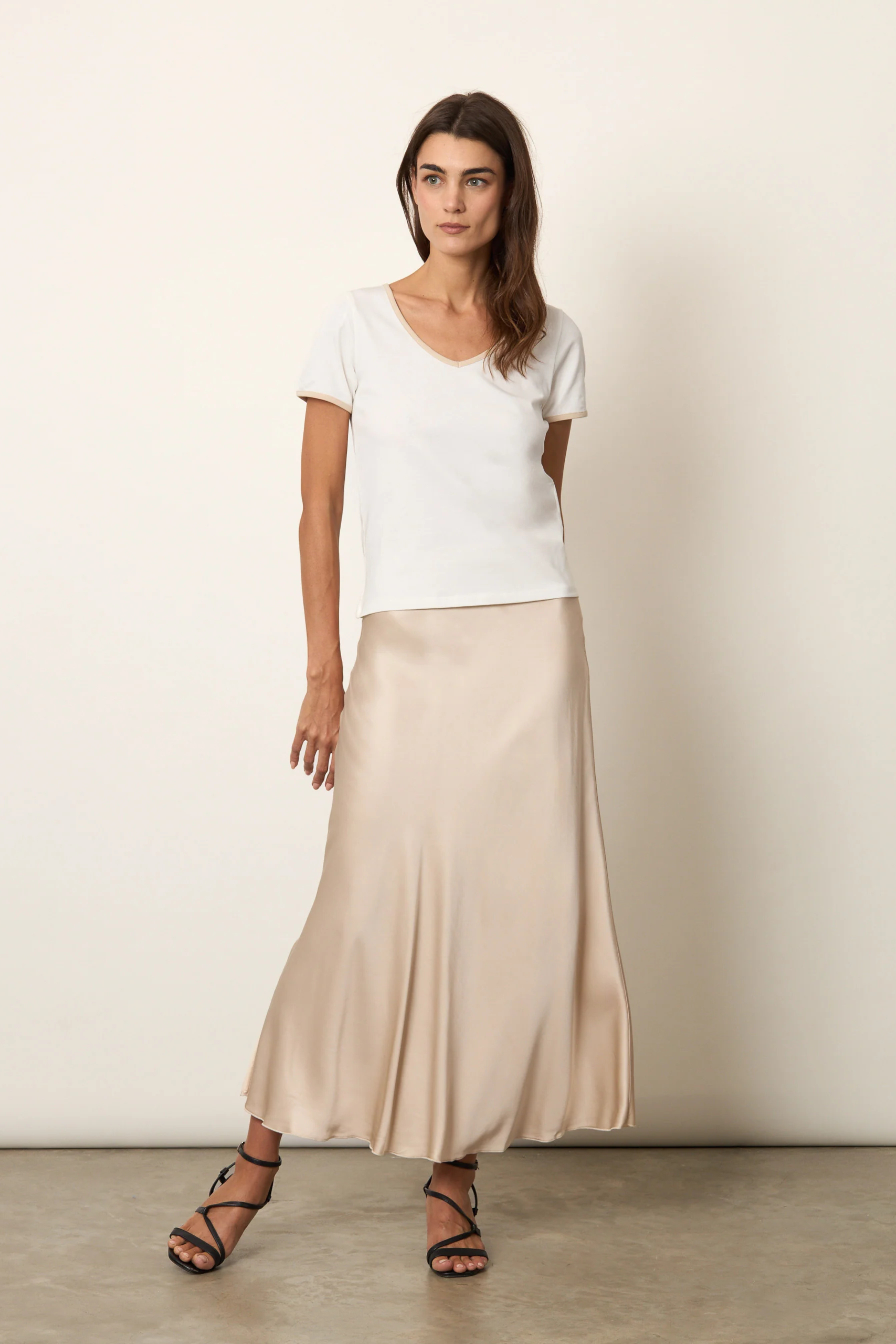 Gonna in raso - Crochè