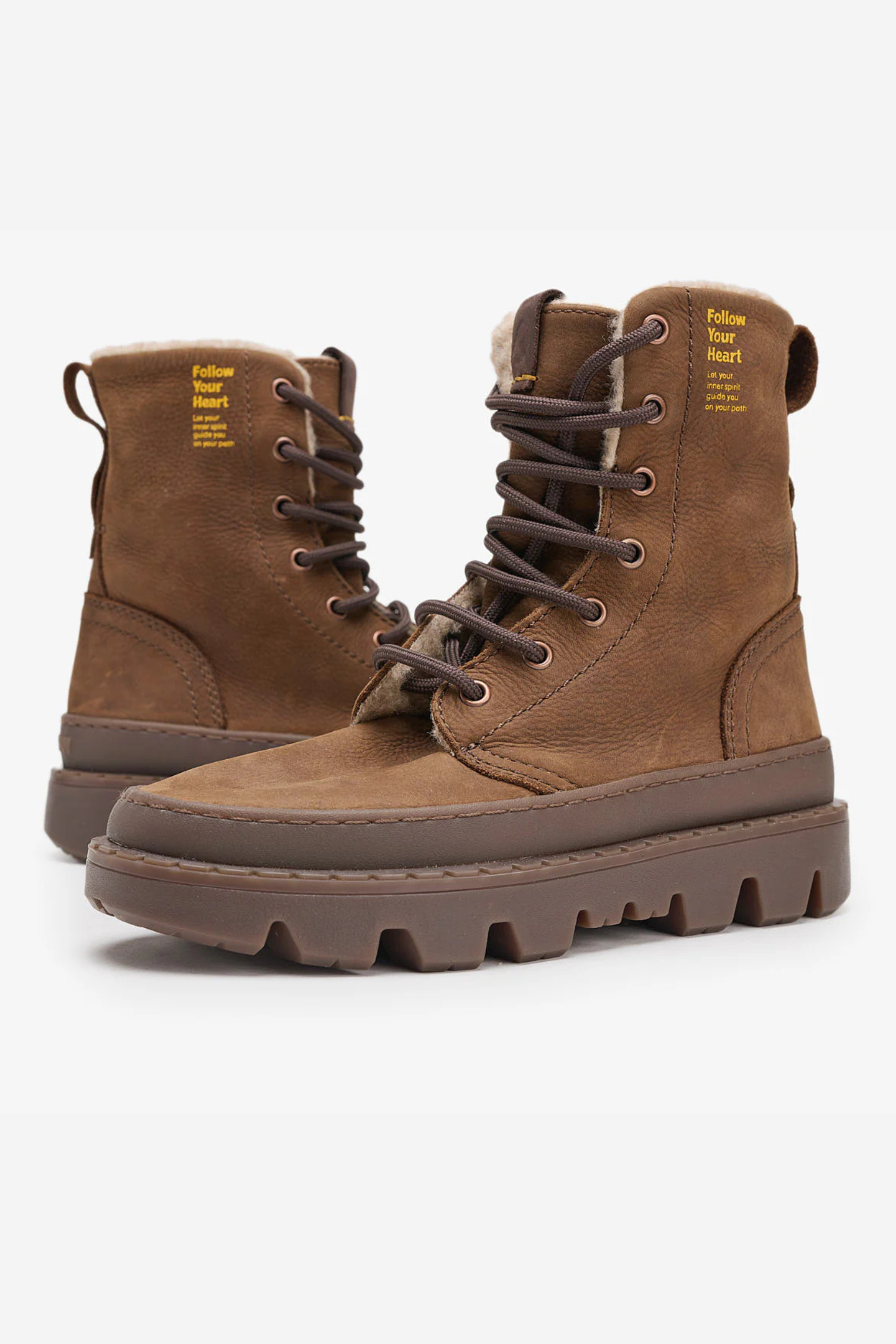 Unalome laces premium wool - Mid Brown - Satorisan