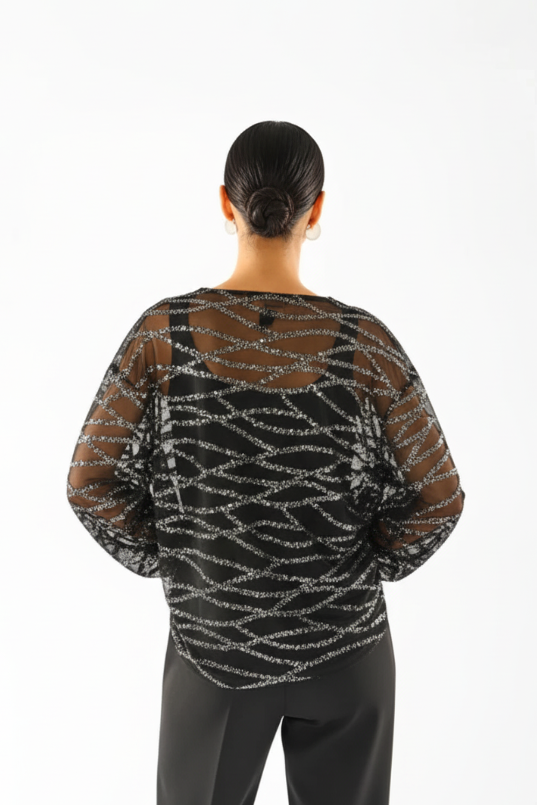 Blusa con paillettes - Atos Lombardini