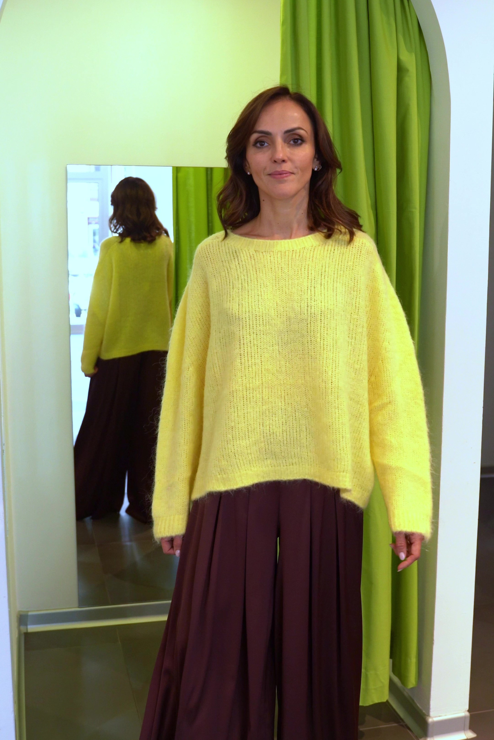 Maglione scollo barca - Crochè