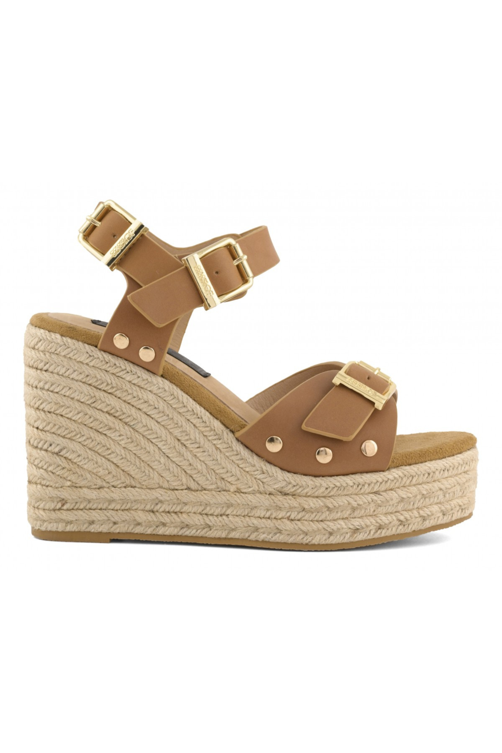 Sandalo Cow Leather jute wedge - Colors Of California