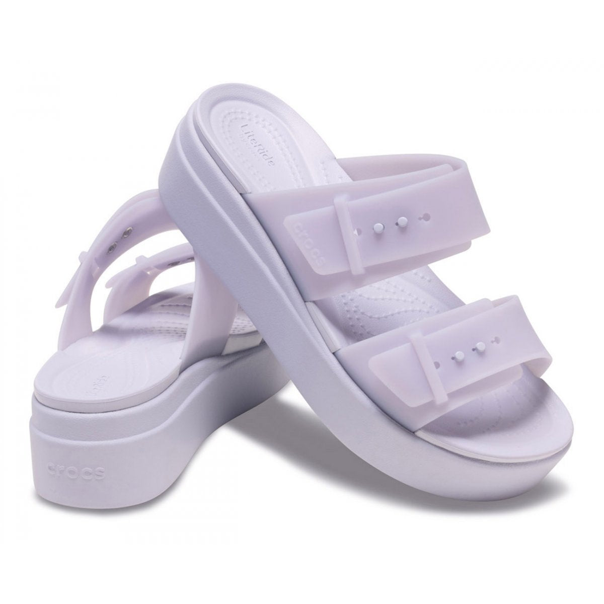 Brooklyn Bunckle Frostedlowwedge - Crocs