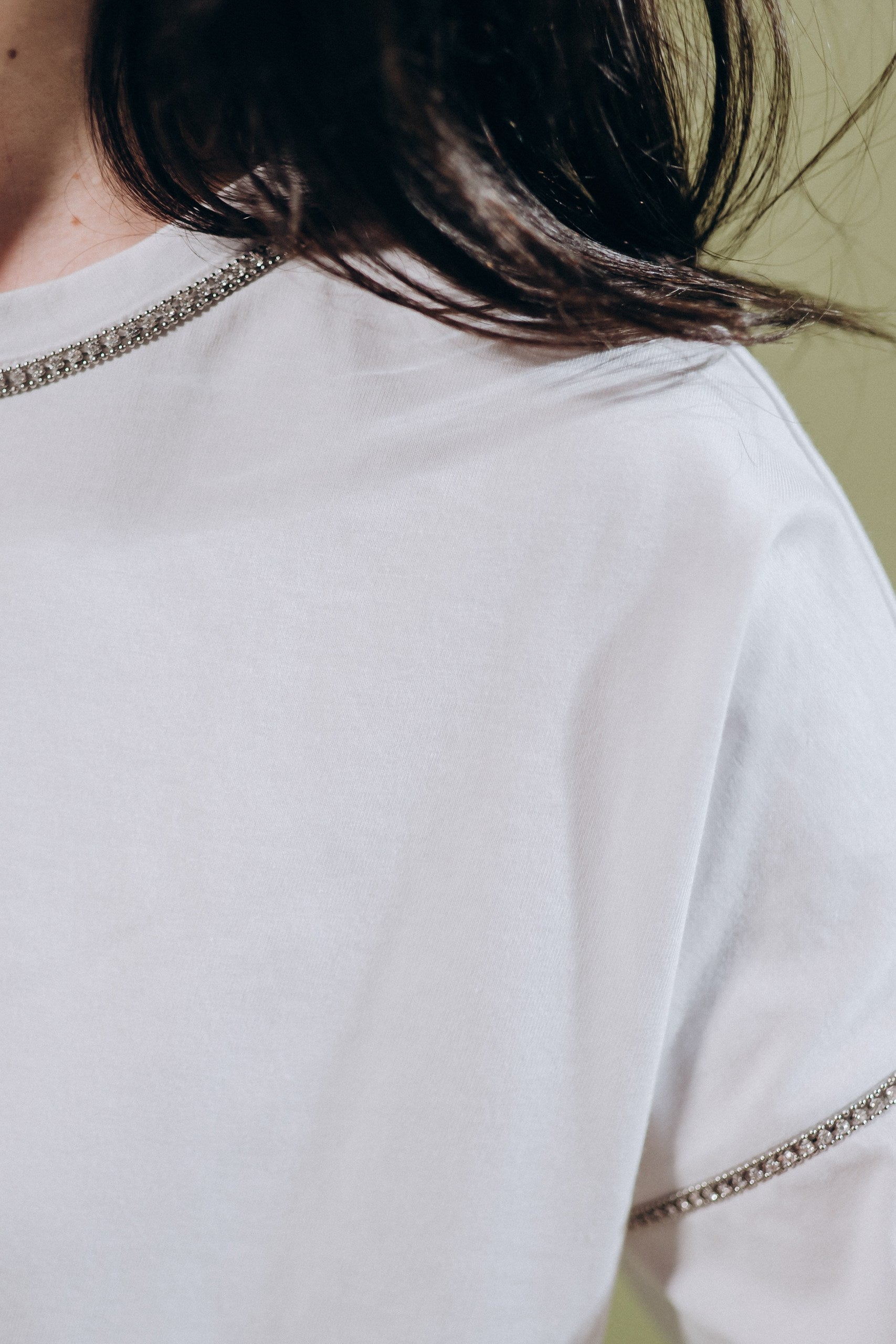T-Shirt profili strass - Atos Lombardini