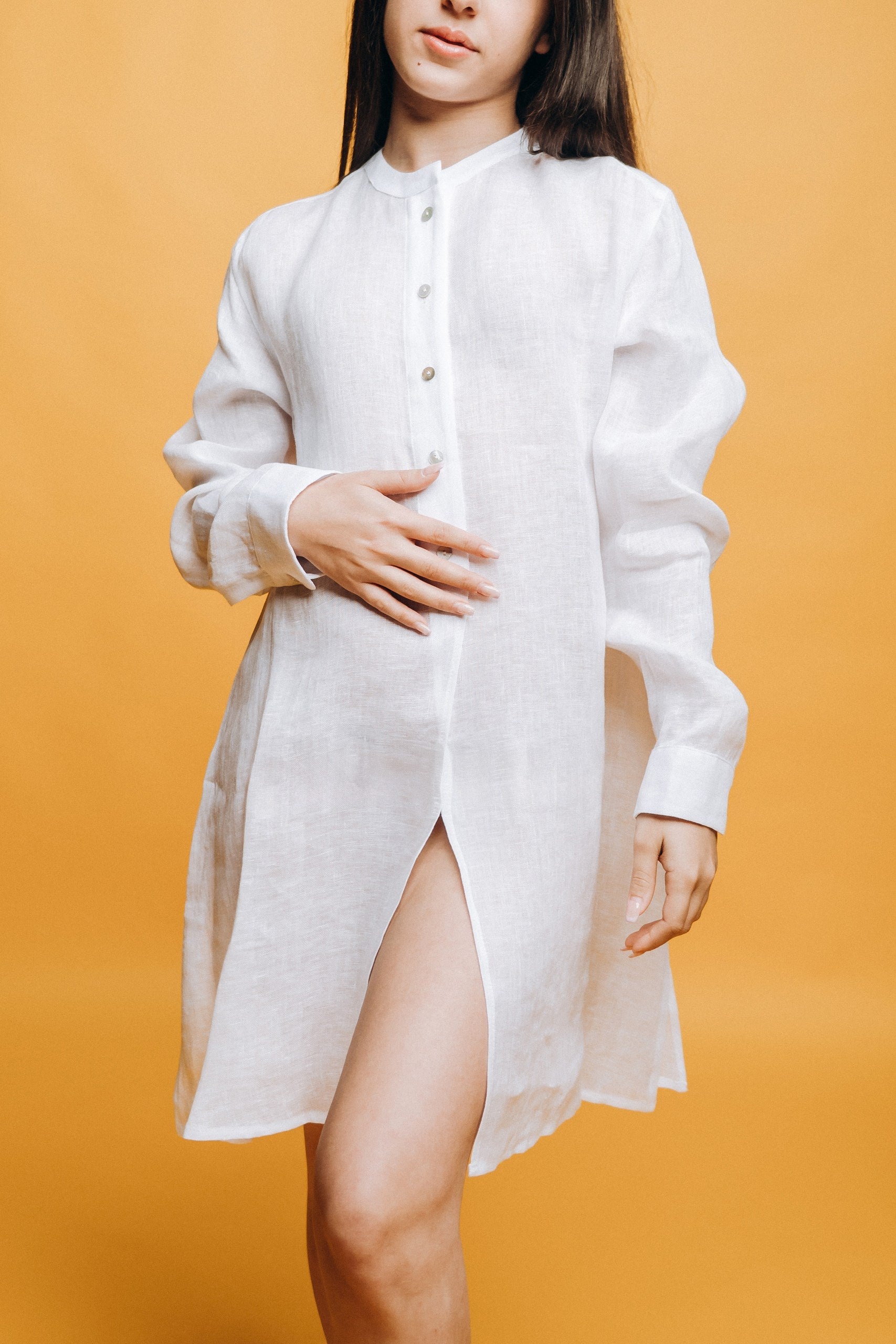 Camicia con Fintone a punta e spacchi - Centolino
