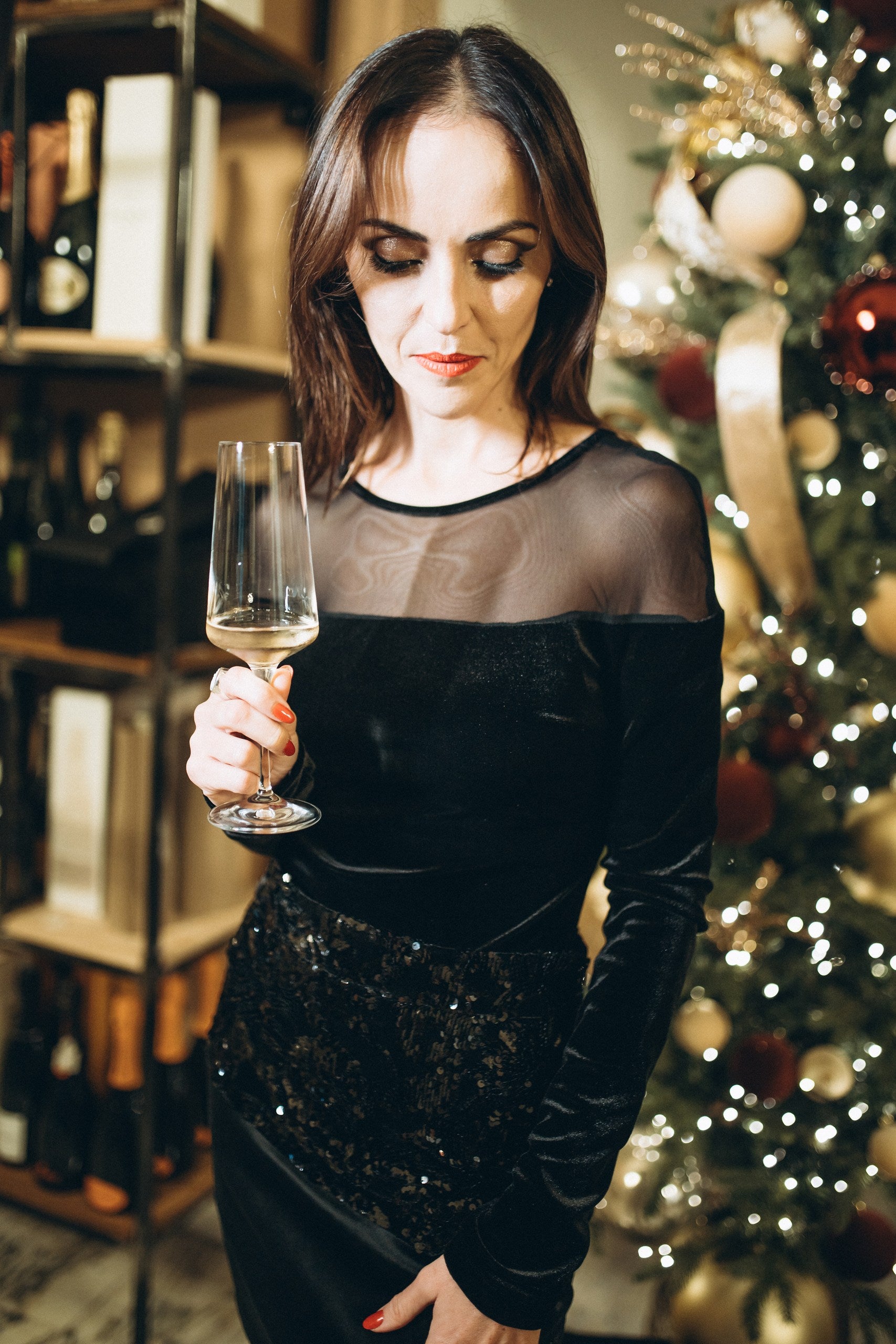 Gonna inserto pailletes - Atos Lombardini