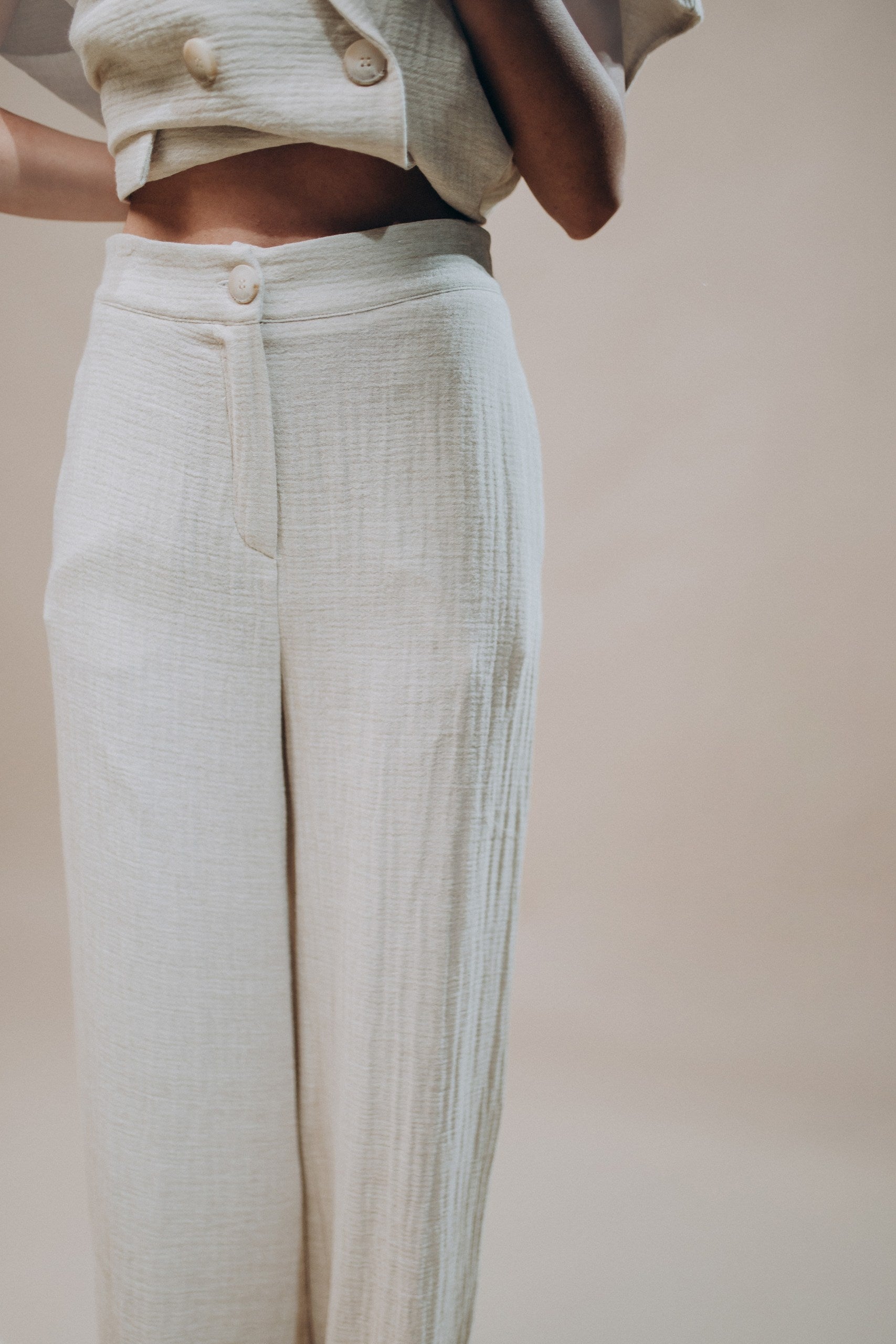 Panta Lungo raw Cotton - Crochè