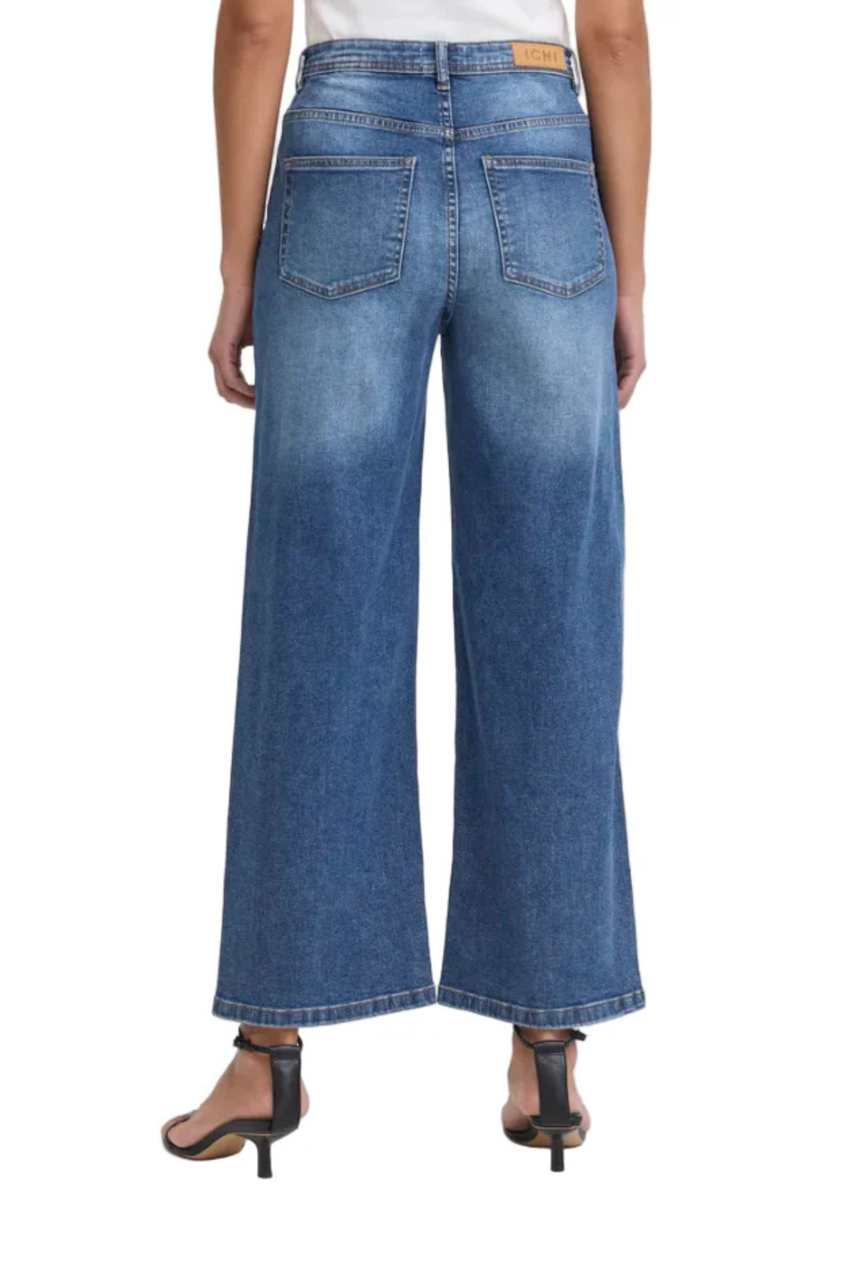 Jeans Largo Dritto - Ihtwiggy Cropped High Waist - Ichi
