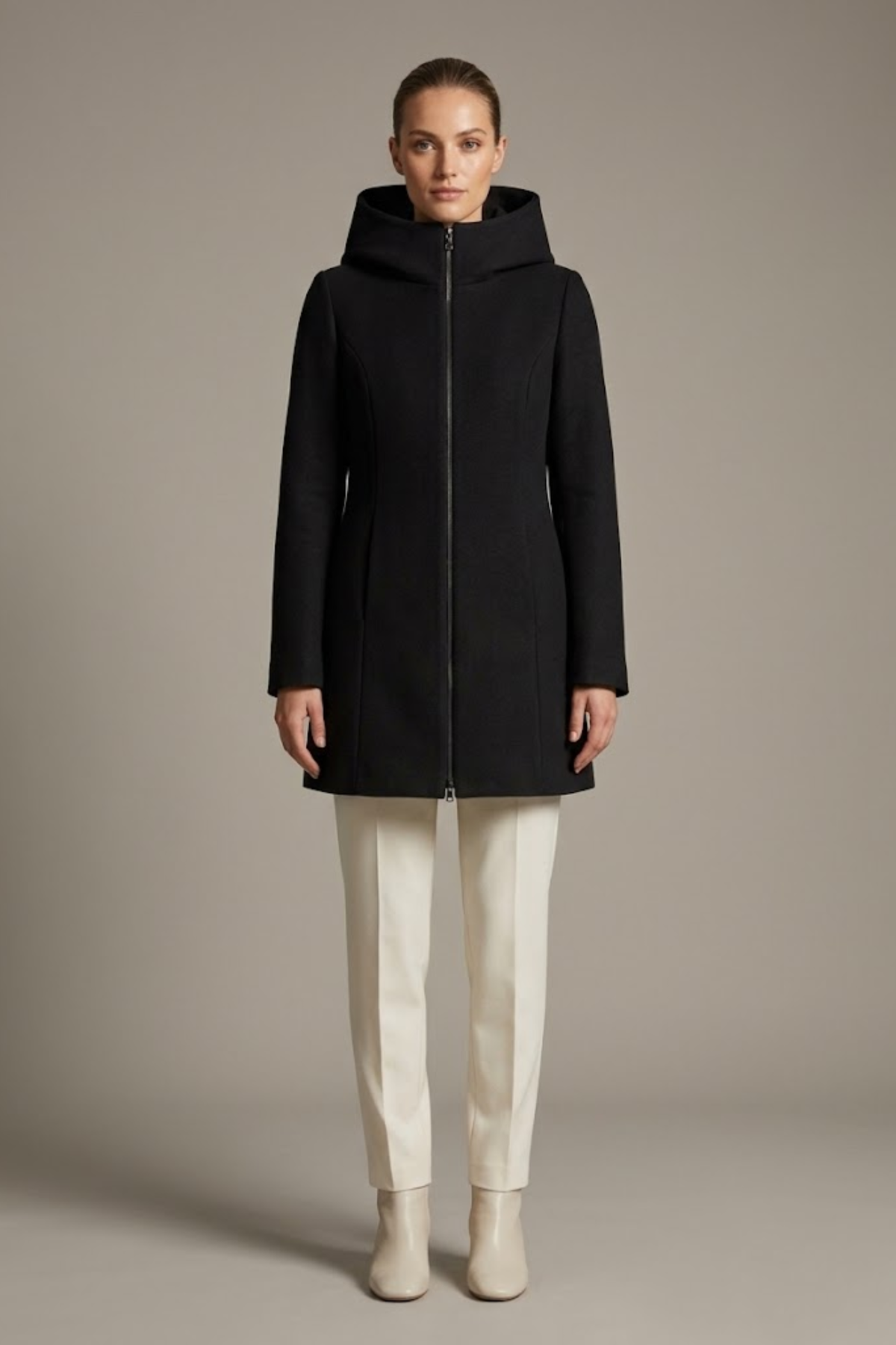 Cappotto zip e cappuccio - GRIFFAI