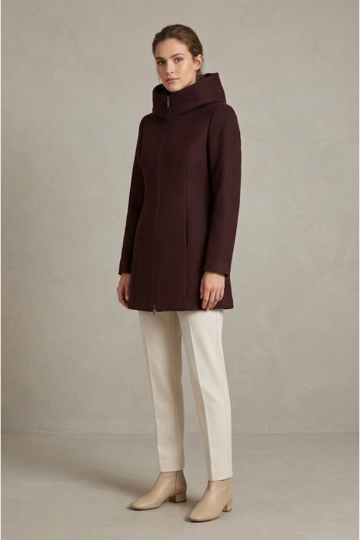 Cappotto zip e cappuccio - GRIFFAI