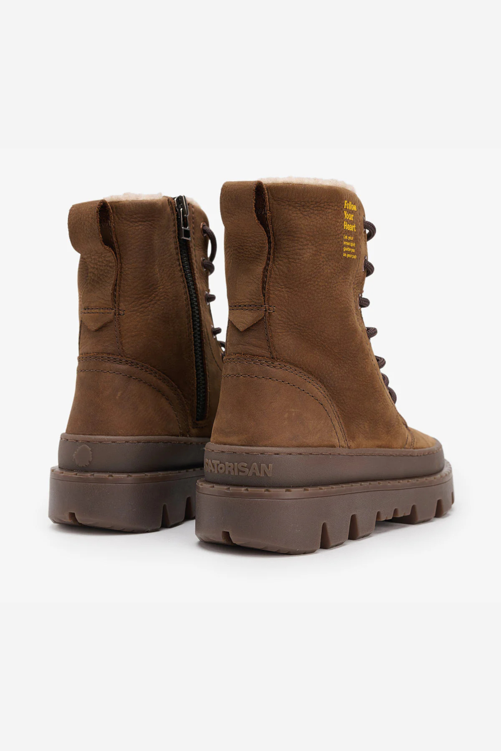 Unalome laces premium wool - Mid Brown - Satorisan