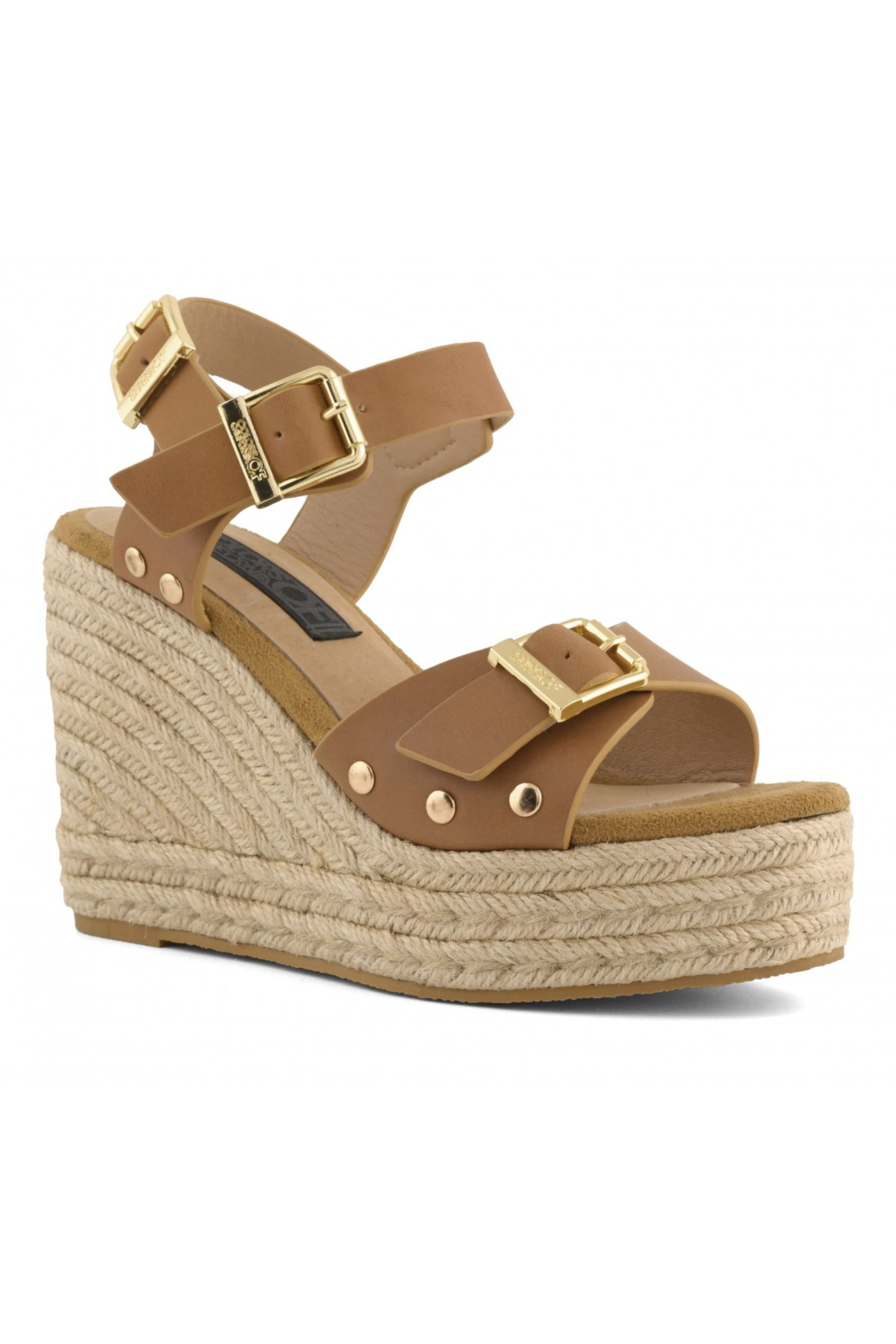 Sandalo Cow Leather jute wedge - Colors Of California