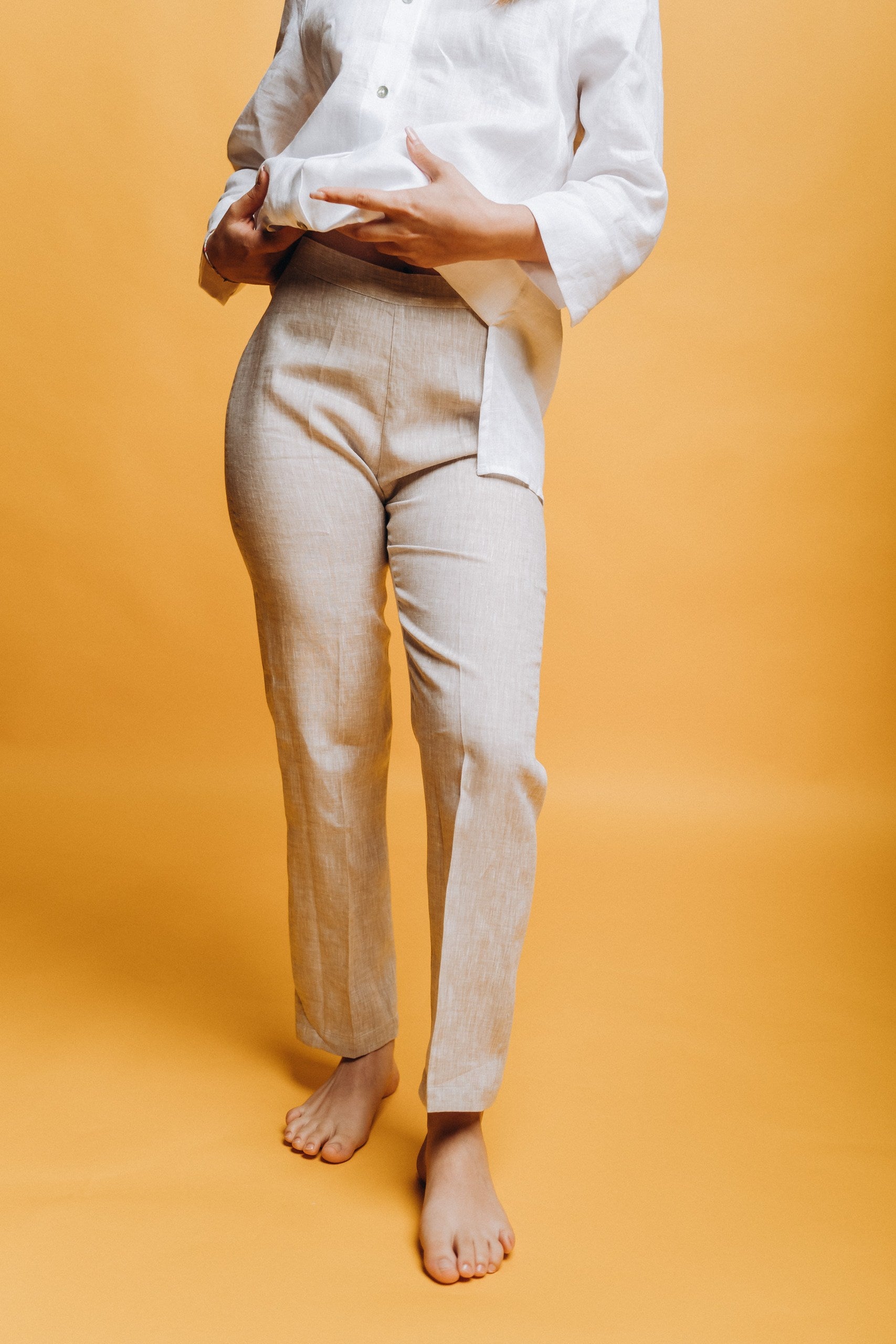 Pantalone Capri con Elastico - Centolino