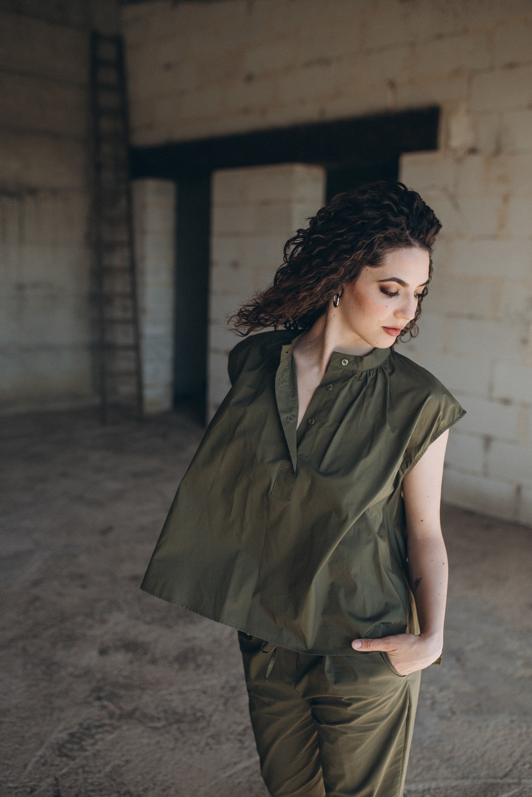 Camicia smanicata - Crochè