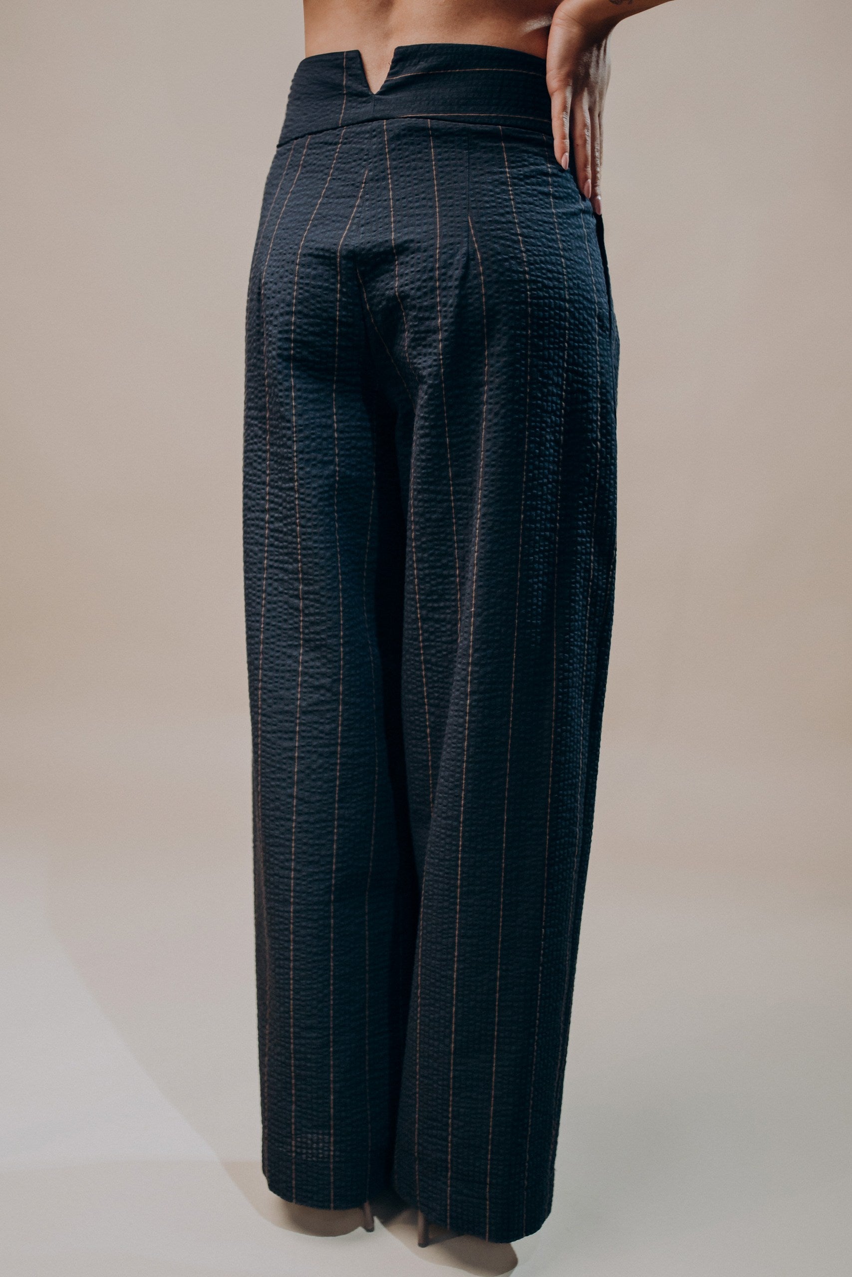 Pantalone Largo Pinces - J'm Design